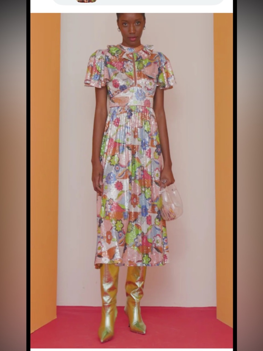 CeliaB Floral Pleated Maxi Dress NWT - Picture 10 of 14
